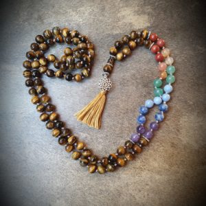 Collier mala - chakra - manipura (chakra du plexus solaire - 3) - 8 mm