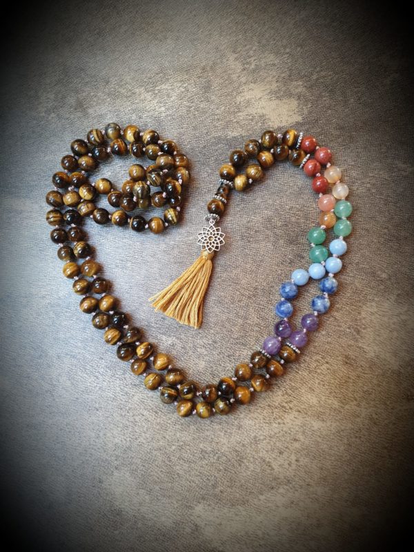 Collier mala - chakra - manipura (chakra du plexus solaire - 3) - 8 mm